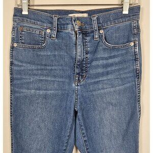 MADEWELL Jeans Waist Size 30 Inch Inseam 26 Inches Stretch Medium Wash